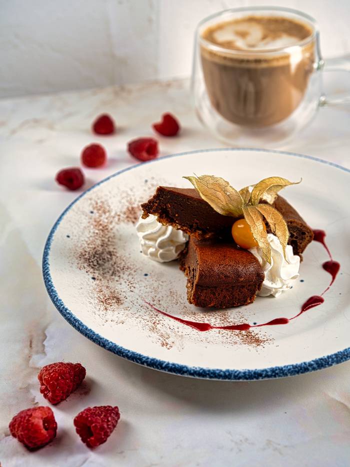 Gâteau au chocolat et café